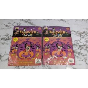 Vintage 1996 Looney Tunes Halloween Leaf Bags 3-Pack Bugs Bunny & Taz Decoration